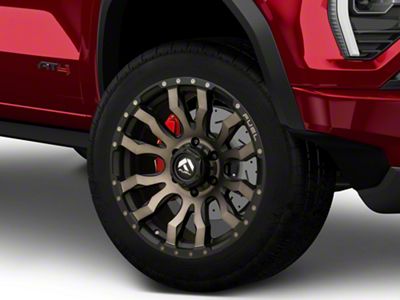 Fuel Wheels Blitz Matte Black Double Dark Tint 6-Lug Wheel; 20x10; -18mm Offset (23-25 Canyon)