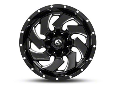 Fuel Wheels Cleaver Gloss Black Milled 6-Lug Wheel; 20x12; -44mm Offset (23-25 Canyon)