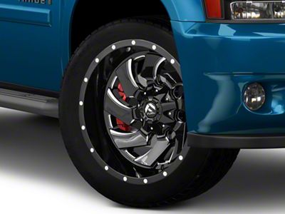 Fuel Wheels Cleaver Gloss Black Milled 6-Lug Wheel; 22x10; -18mm Offset (23-25 Canyon)
