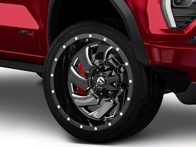 Fuel Wheels Cleaver Gloss Black Milled 6-Lug Wheel; 22x10; -18mm Offset (23-25 Canyon)