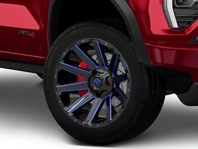 Fuel Wheels Contra Gloss Black with Blue Tinted Clear 6-Lug Wheel; 20x10; -19mm Offset (23-25 Canyon)