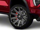 Fuel Wheels Contra Gloss Black Milled 6-Lug Wheel; 22x12; -43mm Offset (23-26 Canyon)