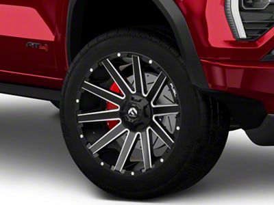 Fuel Wheels Contra Matte Black Milled 6-Lug Wheel; 20x9; 20mm Offset (23-25 Canyon)