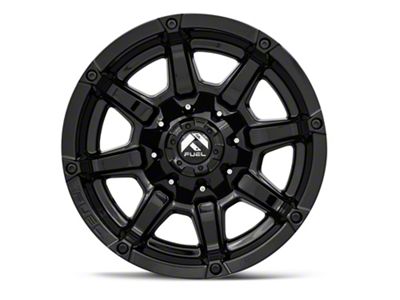 Fuel Wheels Coupler Gloss Black 6-Lug Wheel; 17x9; -12mm Offset (23-25 Canyon)
