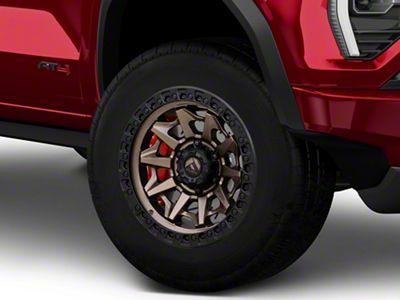 Fuel Wheels Covert Matte Bronze with Black Bead Ring 6-Lug Wheel; 18x9; 1mm Offset (23-25 Canyon)