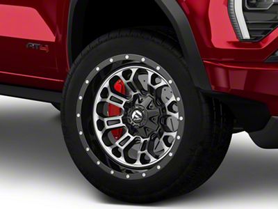 Fuel Wheels Crush Matte Black Machined 6-Lug Wheel; 20x9; 1mm Offset (23-26 Canyon)