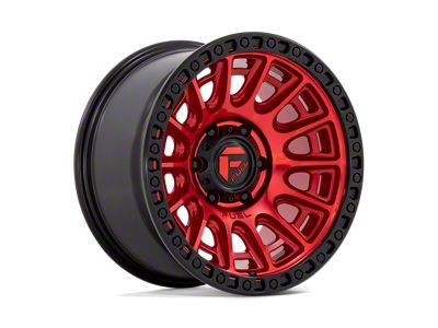 Fuel Wheels Cycle Candy Red with Black Ring 6-Lug Wheel; 17x8.5; 34mm Offset (15-22 Canyon)