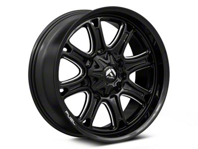Fuel Wheels Darkstar Gloss Black Milled 6-Lug Wheel; 22x10; 10mm Offset (23-25 Canyon)