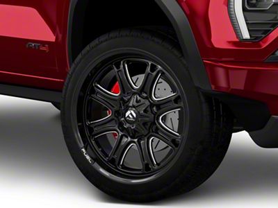 Fuel Wheels Darkstar Gloss Black Milled 6-Lug Wheel; 22x10; -18mm Offset (23-25 Canyon)