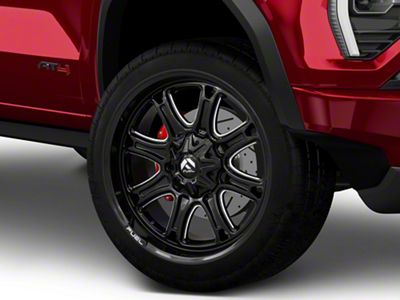 Fuel Wheels Darkstar Gloss Black Milled 6-Lug Wheel; 24x12; -44mm Offset (23-25 Canyon)
