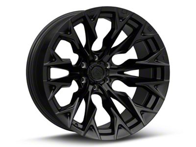 Fuel Wheels Flame Blackout 6-Lug Wheel; 22x10; -18mm Offset (23-25 Canyon)