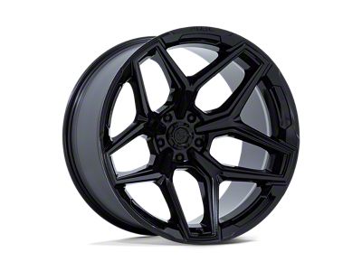 Fuel Wheels Flux Gloss Black 6-Lug Wheel; 22x10; -18mm Offset (23-25 Canyon)