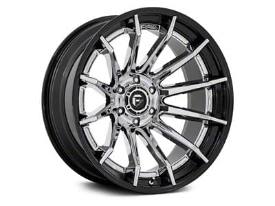 Fuel Wheels Fusion Forged Burn Chrome with Gloss Black Lip 6-Lug Wheel; 20x10; -18mm Offset (23-25 Canyon)