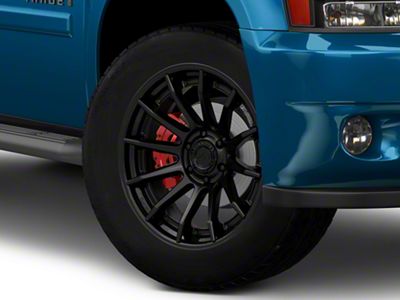 Fuel Wheels Fusion Forged Burn Matte Black with Gloss Black Lip 6-Lug Wheel; 20x10; -18mm Offset (23-25 Canyon)