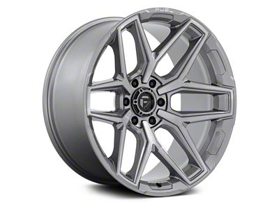 Fuel Wheels Fusion Forged Flux Platinum 6-Lug Wheel; 17x9; 1mm Offset (23-25 Canyon)