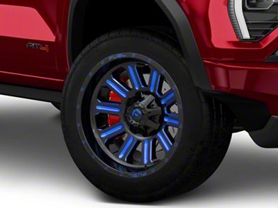Fuel Wheels Hardline Gloss Black with Blue Tinted Clear 6-Lug Wheel; 20x10; -19mm Offset (23-25 Canyon)