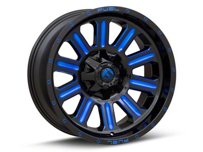 Fuel Wheels Hardline Gloss Black with Blue Tinted Clear 6-Lug Wheel; 20x9; 20mm Offset (23-24 Canyon)