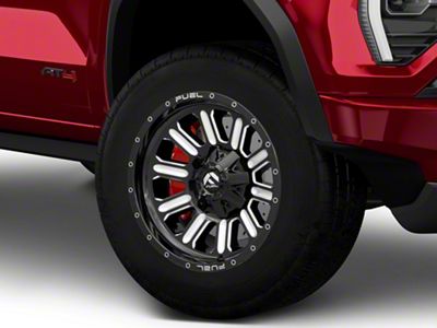 Fuel Wheels Hardline Gloss Black Milled 6-Lug Wheel; 18x9; 2mm Offset (23-25 Canyon)