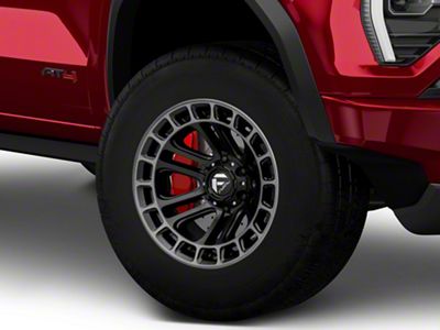 Fuel Wheels Heater Matte Black Double Dark Tint Machined 6-Lug Wheel; 17x9; -12mm Offset (23-25 Canyon)