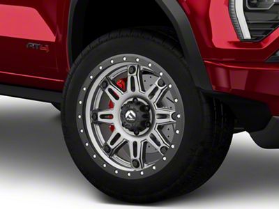 Fuel Wheels Hostage III Anthracite with Black Ring 6-Lug Wheel; 20x9; 1mm Offset (23-26 Canyon)