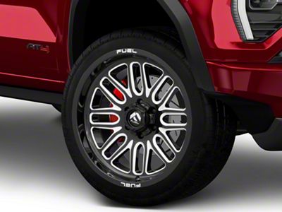 Fuel Wheels Ignite Gloss Black Milled 6-Lug Wheel; 22x10; -18mm Offset (23-26 Canyon)