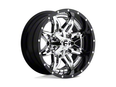 Fuel Wheels Lethal Chrome with Gloss Black Lip 6-Lug Wheel; 20x12; -44mm Offset (23-25 Canyon)