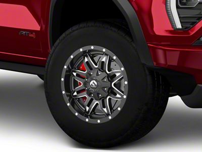 Fuel Wheels Lethal Matte Black Milled 6-Lug Wheel; 17x9; -12mm Offset (23-25 Canyon)
