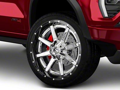 Fuel Wheels Maverick Chrome with Gloss Black Lip 6-Lug Wheel; 22x10; -13mm Offset (23-25 Canyon)