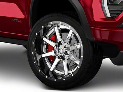 Fuel Wheels Maverick Chrome with Gloss Black Lip 6-Lug Wheel; 22x14; -70mm Offset (23-25 Canyon)
