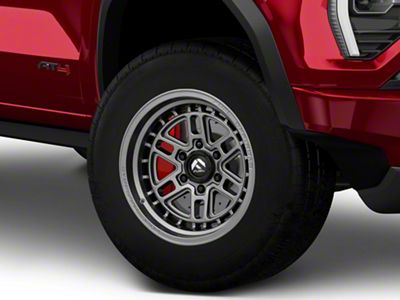 Fuel Wheels Nitro Matte Gunmetal 6-Lug Wheel; 17x9; -12mm Offset (23-25 Canyon)