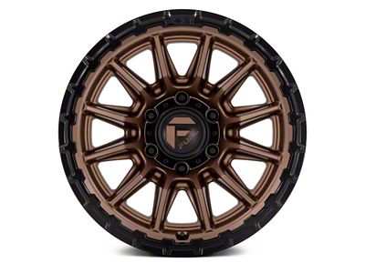 Fuel Wheels Piston Matte Bronze with Gloss Black Lip 6-Lug Wheel; 17x9; -12mm Offset (23-25 Canyon)