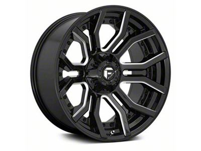 Fuel Wheels Rage Gloss Black Milled 6-Lug Wheel; 24x12; -44mm Offset (23-25 Canyon)