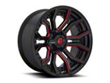 Fuel Wheels Rage Gloss Black Red Tinted 6-Lug Wheel; 20x9; 1mm Offset (23-25 Canyon)