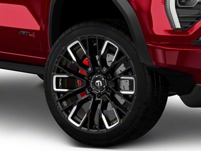 Fuel Wheels Rebar Gloss Black Milled 6-Lug Wheel; 22x12; -44mm Offset (23-25 Canyon)