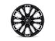 Fuel Wheels Rebar Gloss Black Milled 6-Lug Wheel; 17x9; 1mm Offset (15-22 Canyon)
