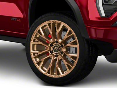 Fuel Wheels Rebar Platinum Bronze Milled 6-Lug Wheel; 22x12; -44mm Offset (23-25 Canyon)