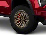Fuel Wheels Rebel Matte Bronze with Black Bead Ring 6-Lug Wheel; 17x9; -12mm Offset (23-26 Canyon)