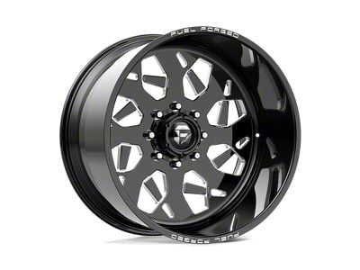 Fuel Wheels Recife Gloss Black Milled 6-Lug Wheel; Right Directional; 22x10; -25mm Offset (15-22 Canyon)