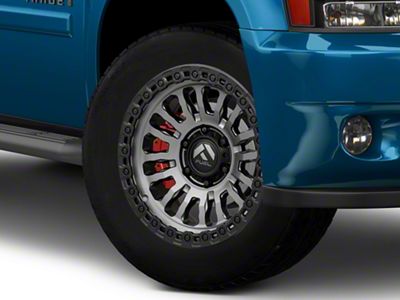 Fuel Wheels Rincon Matte Gunmetal with Matte Black Lip 6-Lug Wheel; 20x10; -18mm Offset (23-25 Canyon)