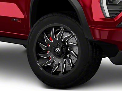 Fuel Wheels Saber Gloss Black Milled 6-Lug Wheel; 20x9; 20mm Offset (23-25 Canyon)