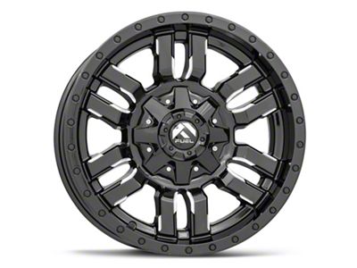 Fuel Wheels Sledge Gloss Black Milled 6-Lug Wheel; 18x9; 1mm Offset (23-25 Canyon)