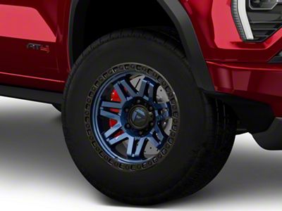 Fuel Wheels Syndicate Dark Blue with Black Ring 6-Lug Wheel; 17x9; -12mm Offset (23-26 Canyon)
