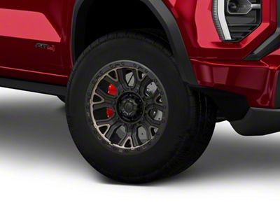 Fuel Wheels Traction Matte Black with Double Dark Tint 6-Lug Wheel; 17x9; -12mm Offset (23-25 Canyon)
