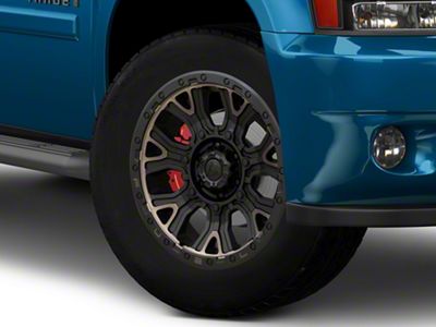 Fuel Wheels Traction Matte Black with Double Dark Tint 6-Lug Wheel; 20x9; 1mm Offset (23-25 Canyon)