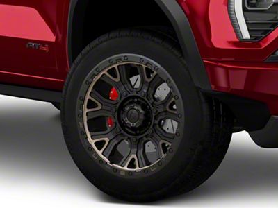 Fuel Wheels Traction Matte Black with Double Dark Tint 6-Lug Wheel; 20x9; 1mm Offset (23-25 Canyon)
