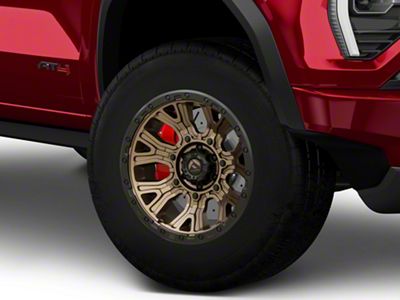 Fuel Wheels Traction Matte Bronze with Black Ring 6-Lug Wheel; 17x9; -12mm Offset (23-25 Canyon)