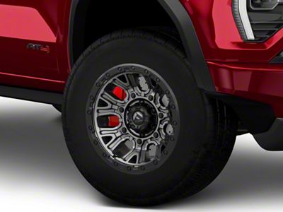 Fuel Wheels Traction Matte Gunmetal with Black Ring 6-Lug Wheel; 17x9; -12mm Offset (23-25 Canyon)