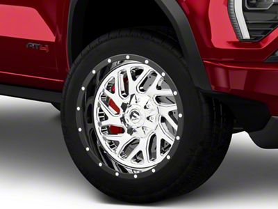 Fuel Wheels Triton Chrome with Gloss Black Lip 6-Lug Wheel; 20x12; -44mm Offset (23-25 Canyon)