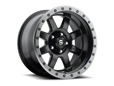 Fuel Wheels Trophy Matte Black with Anthracite Ring 6-Lug Wheel; 20x9; 1mm Offset (23-25 Canyon)