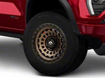 Fuel Wheels Zephyr Matte Bronze with Black Bead Ring 6-Lug Wheel; 17x9; 1mm Offset (23-25 Canyon)